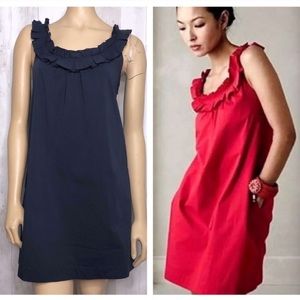 Anthropologie Fei Carambola Ruffled Sheath Dress